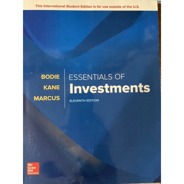 ESSENTIALS OF Investments 投資學（第11版）