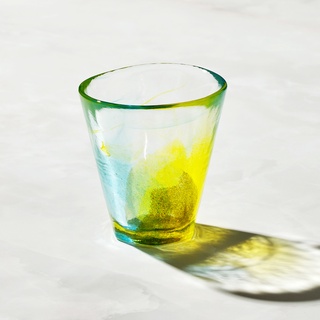 日本富硝子 - 手作夏日六角冰晶杯 - 檸檬蘇打 (170ml) - 日本玻璃杯現貨