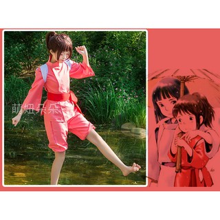 ♥萌妞朵朵三店♥兒童/成人神隱少女小千角色扮演服/千尋COS服套裝 小白龍 演出cosplay服裝 小千衣服萬聖節聖誕節