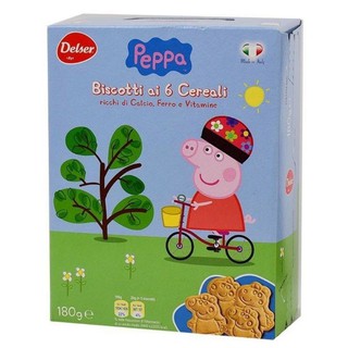 義大利 帝舍 Peppa 佩佩豬造型 嬰兒牛奶風味餅乾 包裝隨機出貨