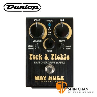 Dunlop WHE214 貝斯 Overdrive/Fuzz 破音效果器【Way Huge】