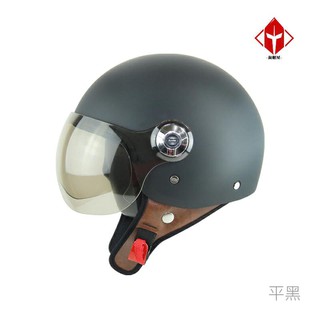 華泰 安全帽 K-808 素色 平黑 飛行帽 騎士帽 半罩 全拆洗《淘帽屋》