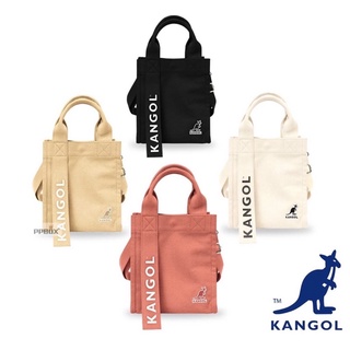 KANGOL 袋鼠🦘 簡約帆布托特包 購物袋 便當袋 帆布袋 小方包 側背包 肩背包