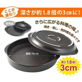 toceram日本製造耐熱陶瓷小烤盤圓形上下蓋雙層通用 烤箱微波直火瓦斯爐 無塗層無油料理不需養鍋菜瓜布刷洗 單人鍋