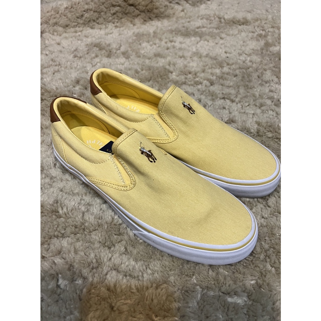 全新 正品 POLO RALPH LAUREN RL Thompson 黃 懶人鞋 樂福鞋 鞋子 鞋 9D 男生