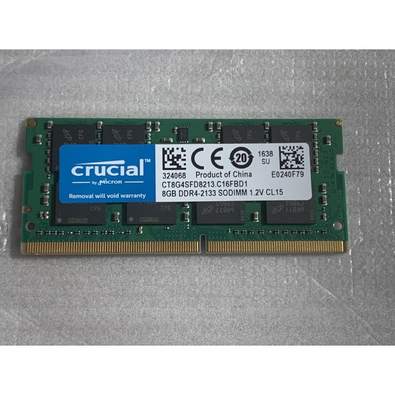 美光 DDR4 2133 8G 筆電用 記憶體