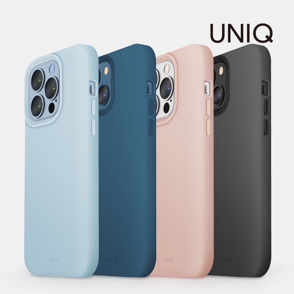 【UNIQ】iPhone 13/Pro/Max 支援磁吸充電 防摔手機殼 (LinoHue)｜手機保護殼 液態矽膠