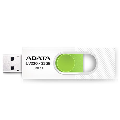 ADATA威剛  USB3.1隨身碟-UV320-32GB(白綠)【愛買】