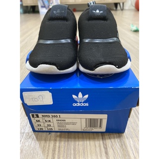 *ADIDAS NMD 360 SHOES 初代 經典 休閒 運動 小童 黑 二手 EE6355 YTS