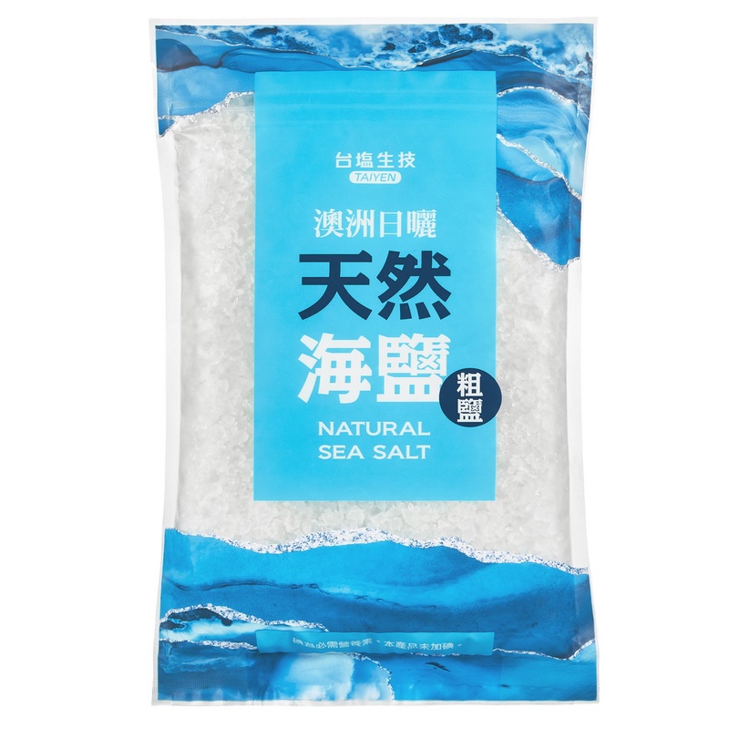 台鹽生技澳洲日曬天然海鹽（粗鹽）醃漬鹽-1kgs/包