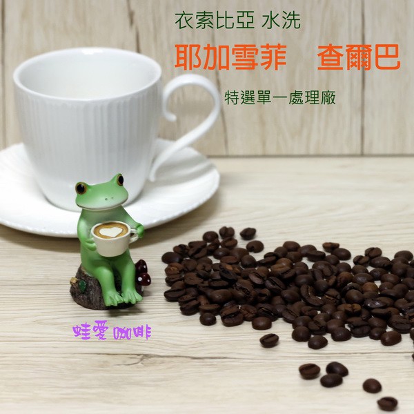 【蛙愛咖啡】衣索比亞 水洗 耶加雪菲 查爾巴 特選單一處理廠 咖啡豆 咖啡熟豆