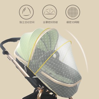 【精品現貨】【嬰兒手推車防蚊罩】嬰兒車蚊帳全罩式通用加大透氣兒童手推車蚊帳加密寶寶BB車防蚊罩