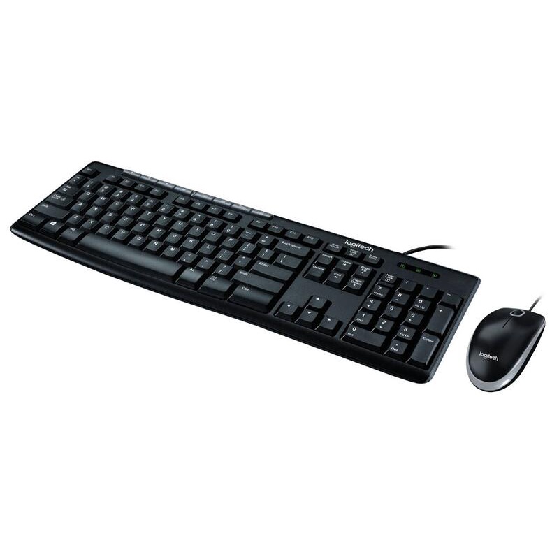 米特3C數位–Logitech 羅技 MK200 USB鍵盤滑鼠組/防潑水/超薄設計/三年保