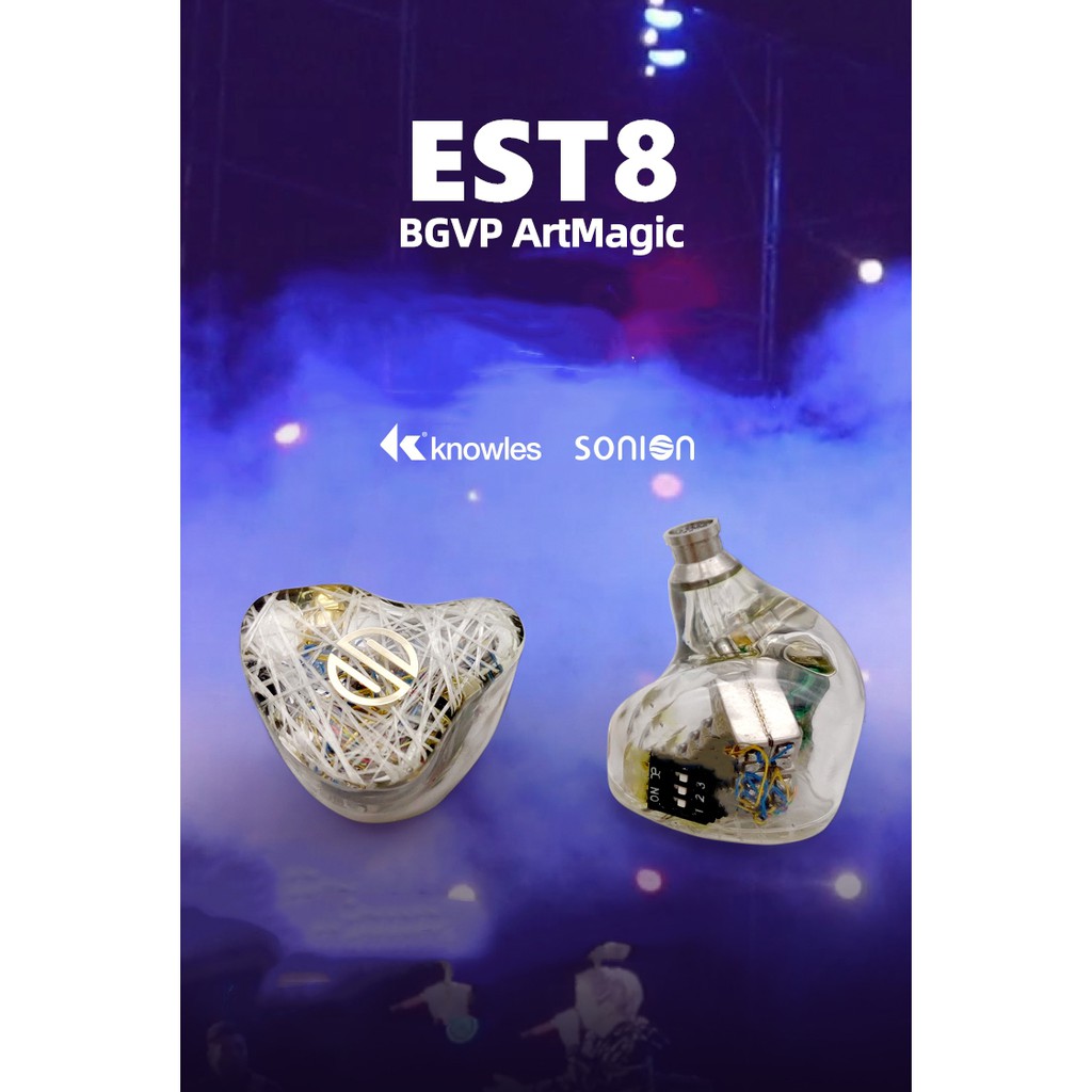 『輕音小部』BGVP ArtMagic EST8 靜電動鐵混合耳機 靜電耳機 旗艦耳機 客製耳機 私模 公模 公司貨