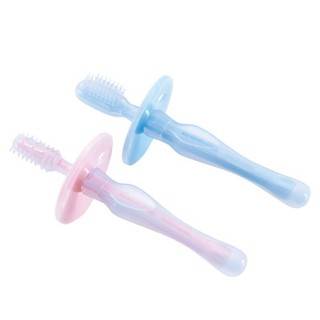 KU.KU Duckbill酷咕鴨 幼兒學習矽膠牙刷 2入✪ 準媽媽婦嬰用品 ✪