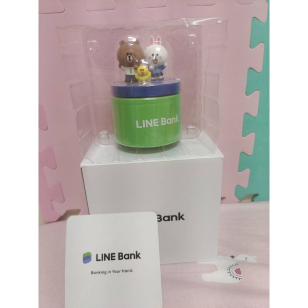 LINE Bank 好友生日音樂盒｜限定版｜熊大兔兔莎莉 LINE FRIENDS 禮物 賣790