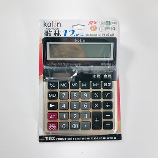 Kolin歌林 12位數(中文稅率)桌上型計算機 KEC-HC06