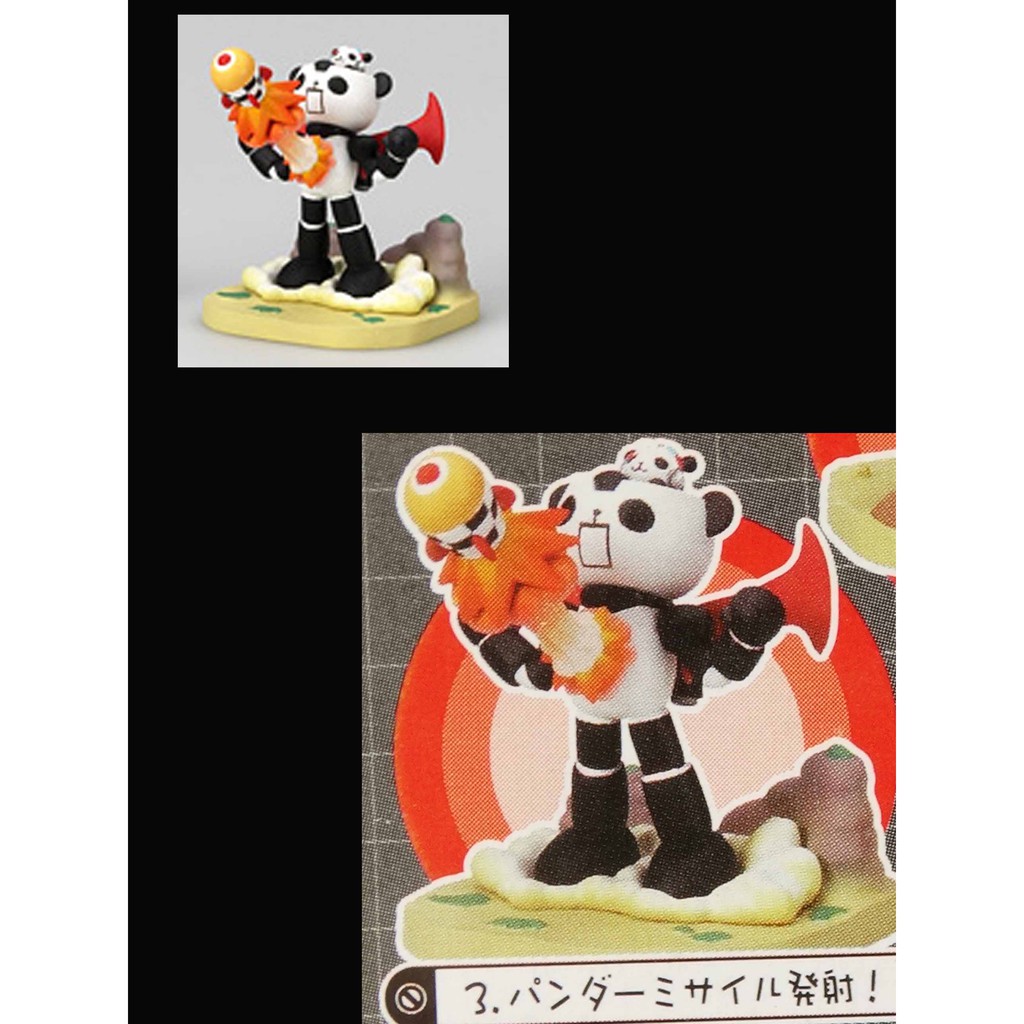 A-221 櫃 ： 熊貓鐵金剛 PANDA-Z MINI FIGURE 場景 精選 第5彈 彩色 03款 　FG