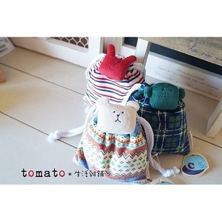 ˙ＴＯＭＡＴＯ生活雜鋪˙日本進口雜貨BOY CRAFTHOLIC男孩系列猴子兔子熊束口袋收納袋(特價)