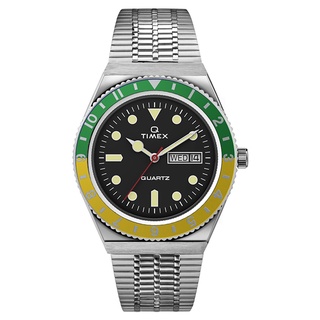 【TIMEX】天美時 Q Timex經典手錶 (綠x黃x黑 TXTW2U61000)