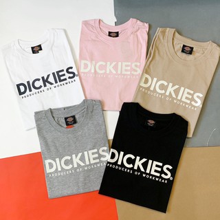 Dickies Logo Tee 黑 白 灰 粉紅 卡其 中間字 大字 大LOGO 短Tee 韓國公司貨