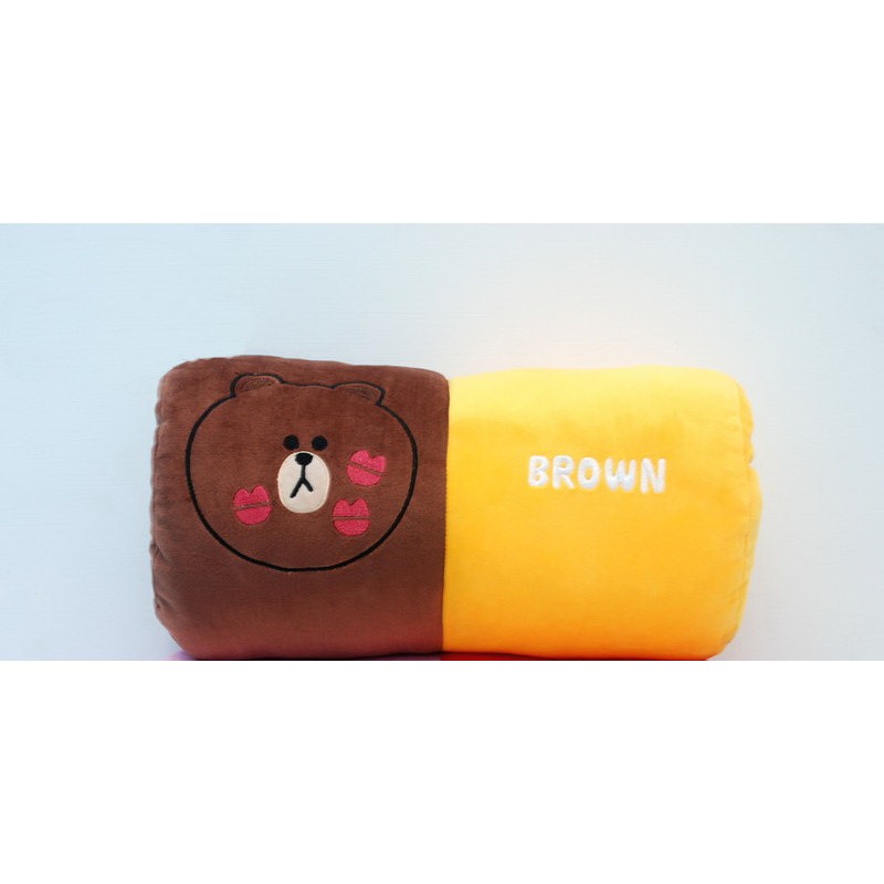 =Tingor`s= ☆Line系列☆布朗熊熊大雙色暖手枕。保暖枕。靠枕抱枕。
