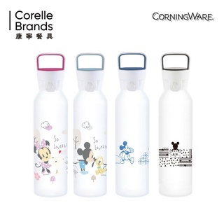 【CorelleBrands康寧餐具】防爆玻璃提把隨行X杯550ml-Flip 迪士尼 米奇聯名款