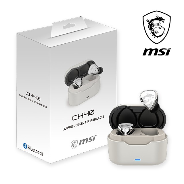 【全新．現貨】MSI 微星 CH40 Wireless Earbuds 無線藍芽耳機