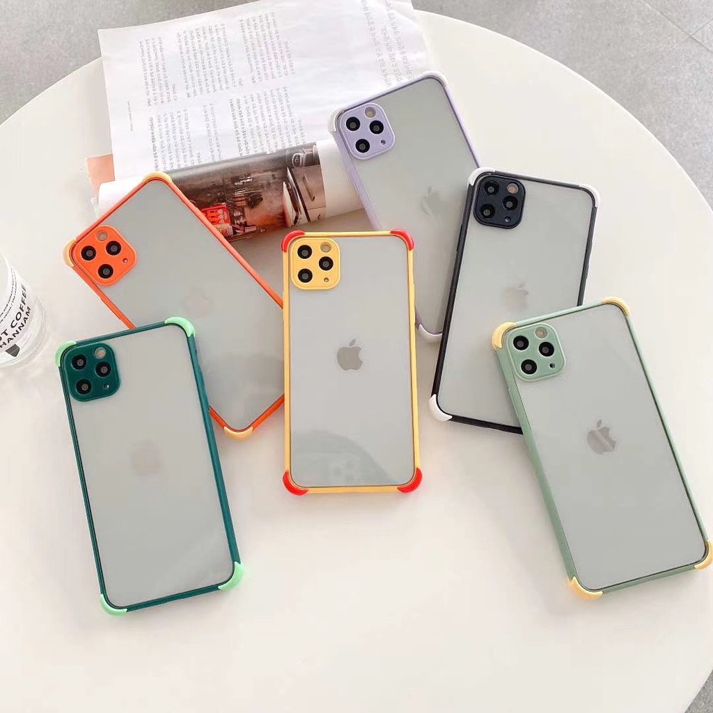 四角轉色手機殼適用iphone I11 Pro Max I12 Pro 手機殼四角加厚手機殼防摔殼保護殼 蝦皮購物