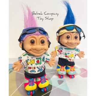 美國🇺🇸 1980s troll doll 直排輪 溜冰鞋 醜娃 巨魔娃娃 幸運小子 古董玩具 Russ