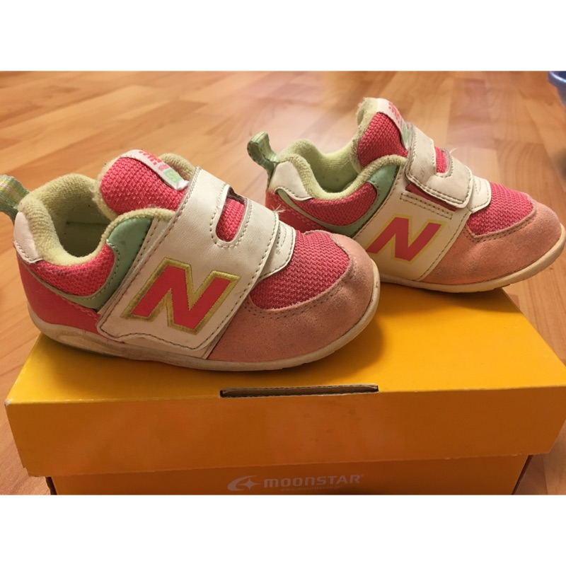 NB 經典粉色學步鞋 送韓國winghouse室內鞋  12.5cm  一起帶$150