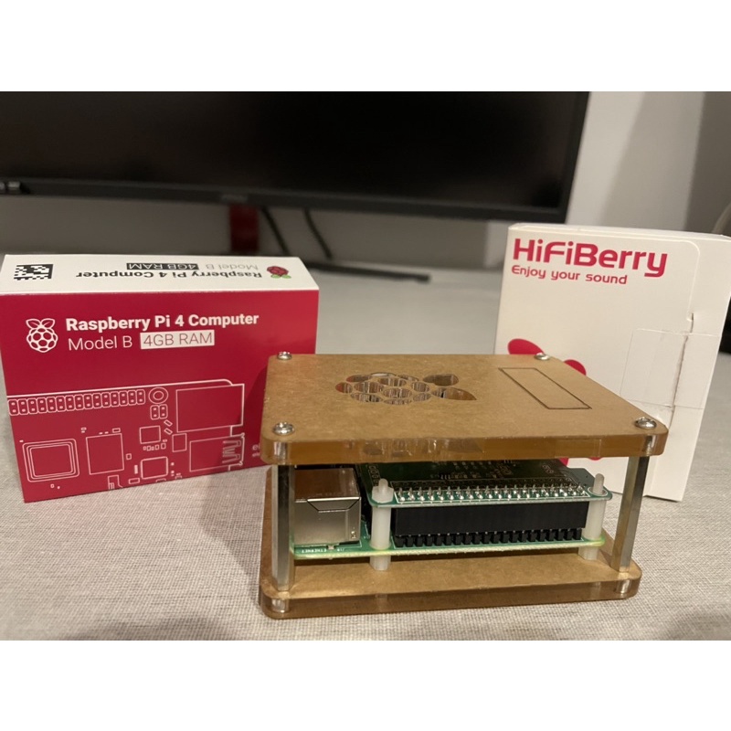 樹梅派 raspberry Pi 4b 4gb + Hifiberry digi pro ddc Dac 串流 播放器