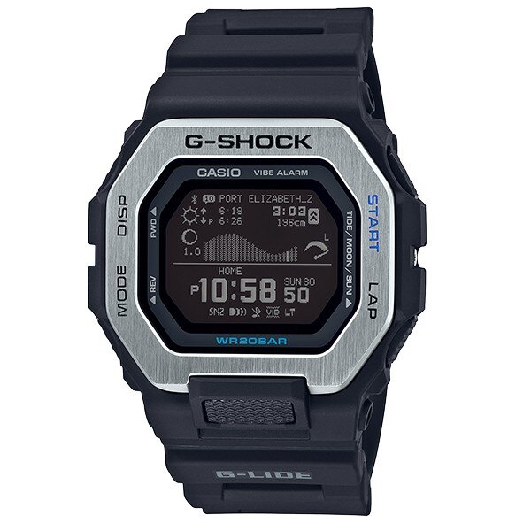 CASIO卡西歐G-SHOCK-GBX-100-1全新衝浪設計設定全球3300個所在點的潮汐資訊46mm