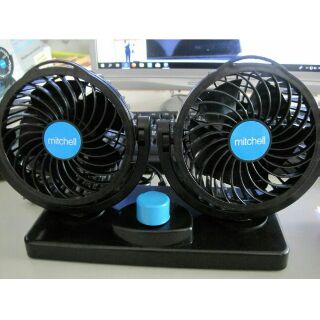 車用雙頭龍電風扇12V👉純銅電機 耐高溫 散熱快 省電超靜音