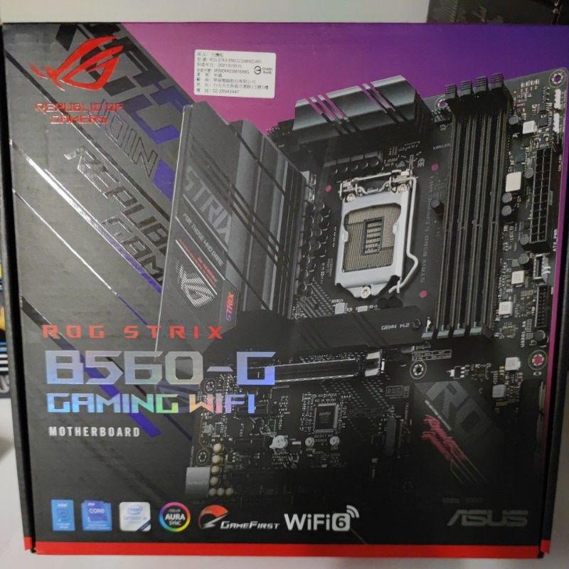 ASUS ROG B560-G Gaming wifi intel 11代主機板