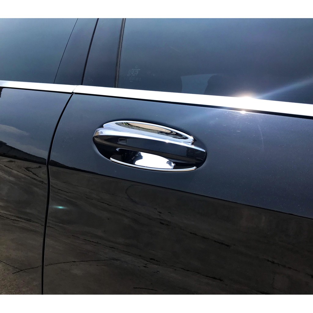 圓夢工廠 Benz W213 E450 E500 E63 2016~on 改裝 鍍鉻銀 車門把手防刮門碗 內襯保護飾貼