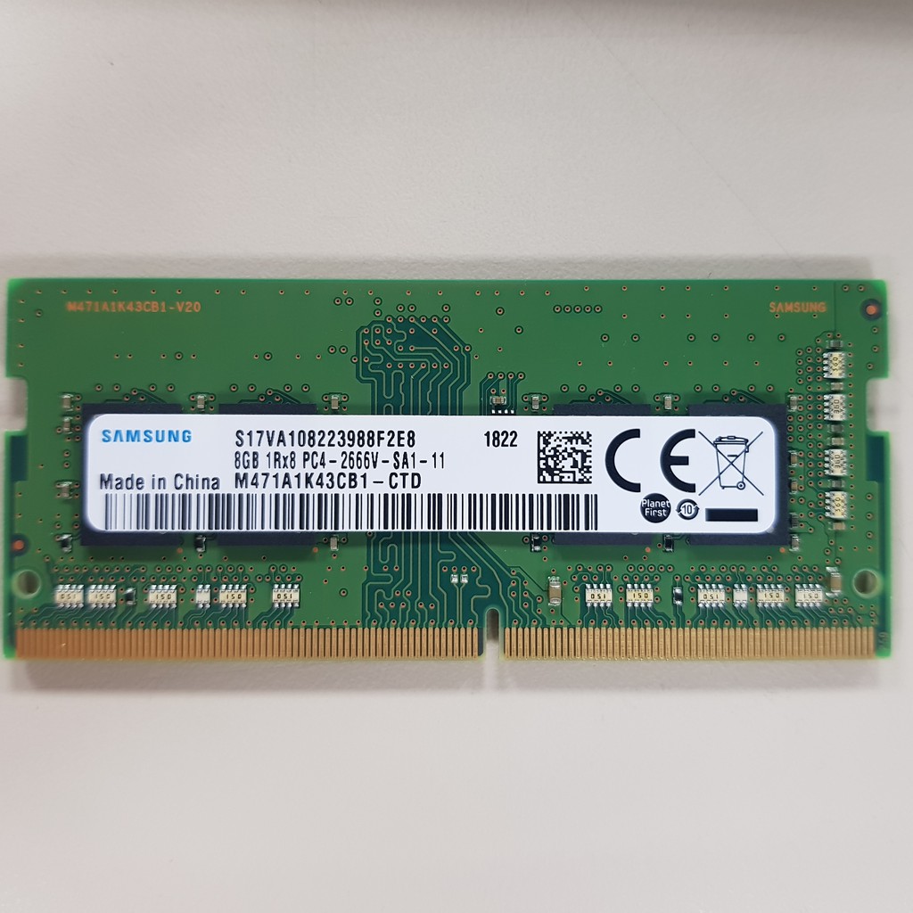 samsung 三星 SODIMM 筆電用 DDR4-2666 8G 記憶體