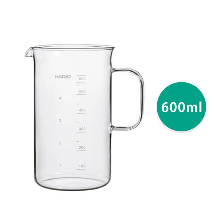HARIO 經典燒杯咖啡壺 玻璃量杯 600ml／BV-600