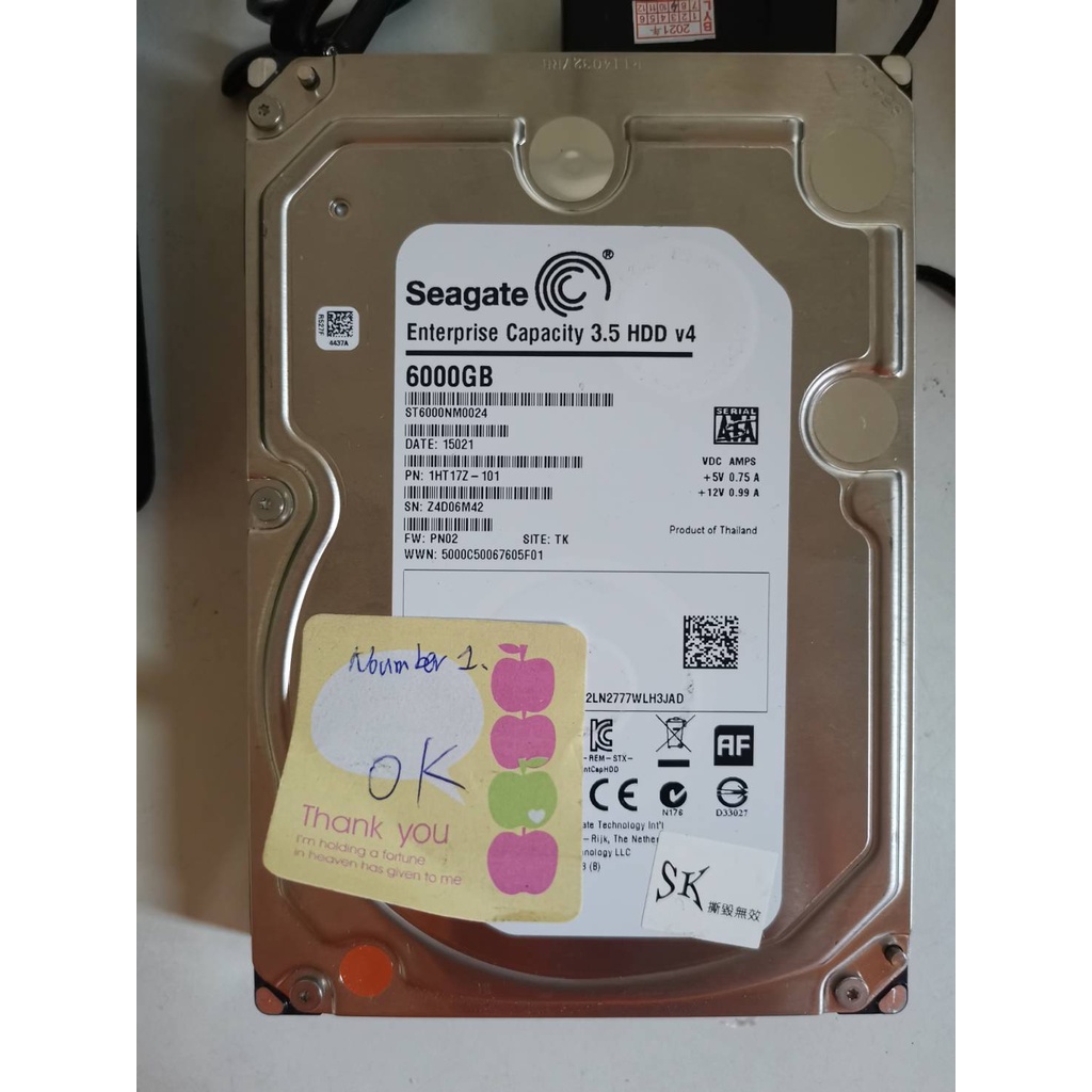 SATA 3.5吋硬碟 WD Toshiba Seagate HITACHI 6TB 企業級 6TB 硬碟 NO.1