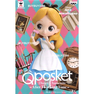 日版 Q Posket 愛麗絲 思考時間 單售A款 Alice Thinking Time 迪士尼 Qposket 公仔