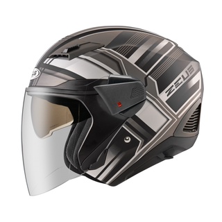 【ZEUS瑞獅】ZS-611F TT30 (消光黑/銀) 3/4罩