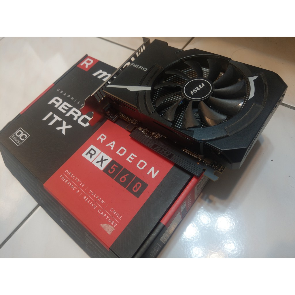 RX560 AERO ITX 4G OC MSI 微星 二手顯卡 完整盒裝