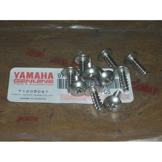 YAMAHA 山葉 原廠 不鏽鋼車殼螺絲 白鐵圓頭攻螺絲(支)
