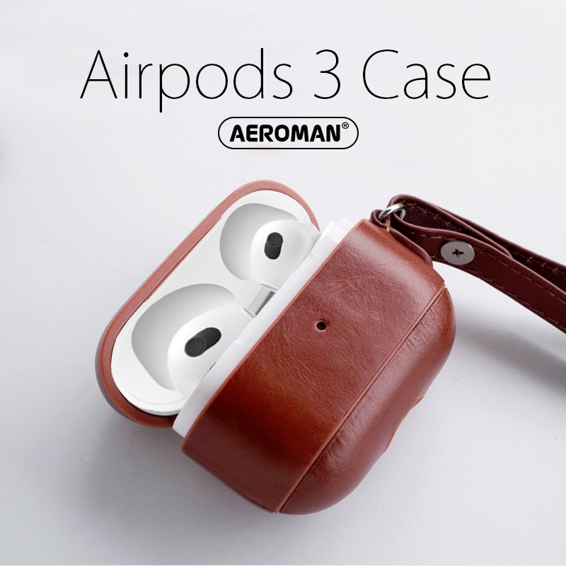 ICARER airpods 3 皮革 保護套 掛鉤版 軍規 防摔  apple airpods3 保護套 3代