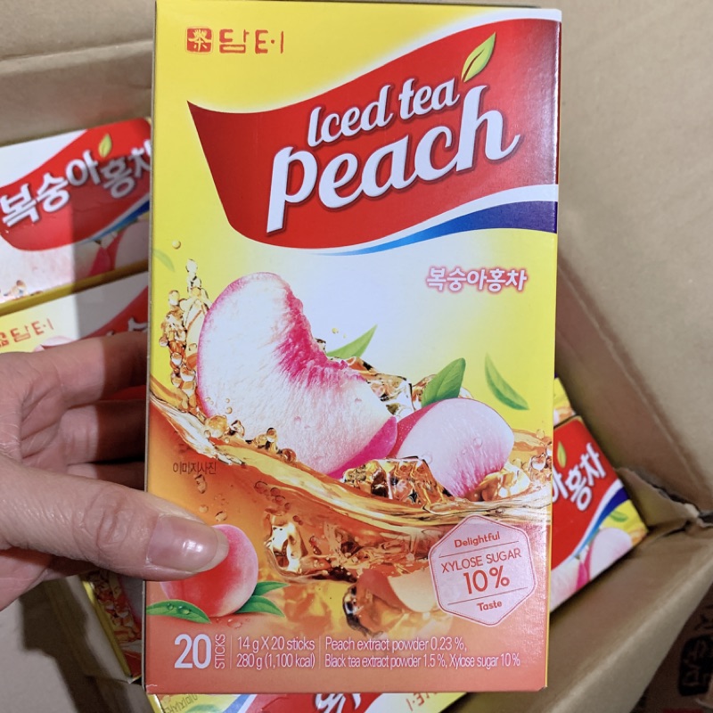 韓國丹特lced Tea水蜜桃冰茶 包入180元 蝦皮購物