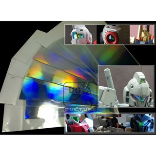 【Max模型小站】鋼彈 GM眼貼 瞄準器 彩光貼紙 炫光幻彩貼紙 反光鏡貼 模型貼紙(銀/金)