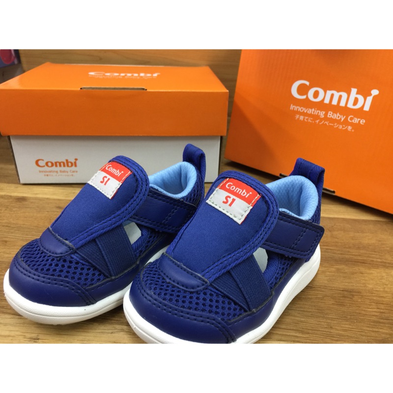 Combi 康貝Core-S 成長機能鞋C01藍零碼特賣