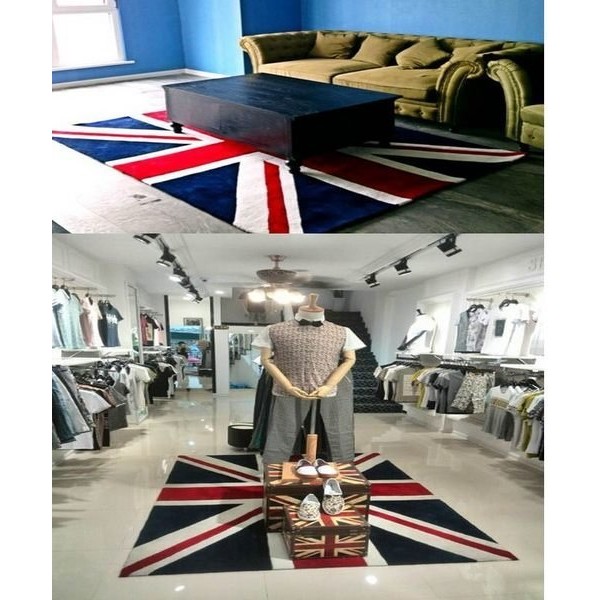 寰宇歐洲風 大不列顛日不落風格 英國國旗高級手工晴綸地毯/地墊 可訂做