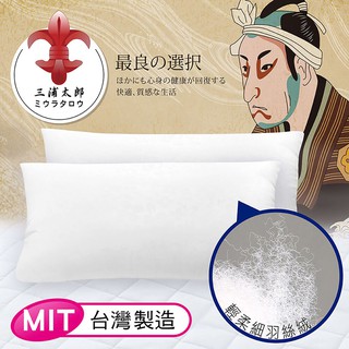 三浦太郎 緹花抑菌羽絲絨舒眠枕【蝦皮團購】