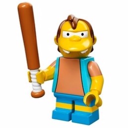 ［想樂］『人偶』全新 樂高 LEGO 71005 12 辛普森一代人偶 球棒 Nelson Muntz
